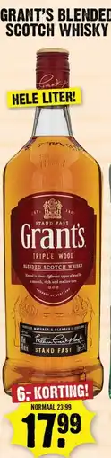 Dirk Grant's blended bacardi scotch whisky aanbieding