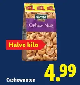 Lidl Cashewnoten aanbieding