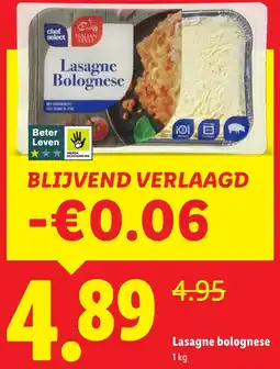 Lidl Lasagne Bolognese aanbieding