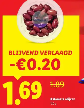 Lidl Kalamata olijven aanbieding