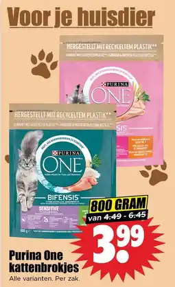 Dirk Purina One kattenbrokjes aanbieding