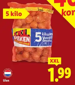 Lidl Uien XXL aanbieding