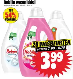 Dirk Robijn wasmiddel aanbieding
