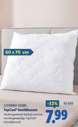 Lidl Livarno home topcool hoofdkussen aanbieding