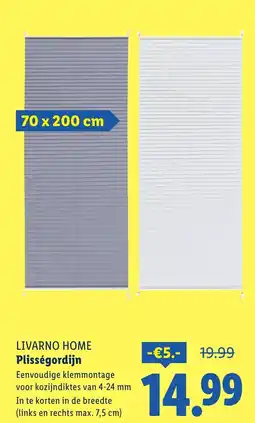 Lidl Livarno home plisségordijn aanbieding