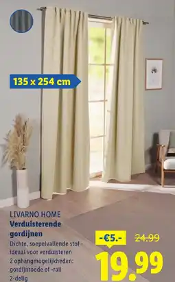Lidl Livarno home verduisterende gordijnen aanbieding