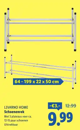 Lidl Livarno home schoenenrek aanbieding
