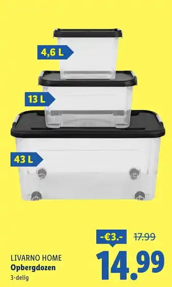 Lidl Livarno home opbergdozen aanbieding