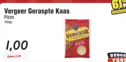 Budget Food Vergeer Geraspte Kaas Pizza aanbieding