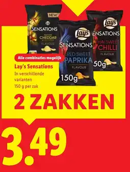 Lidl Lay's Sensations aanbieding