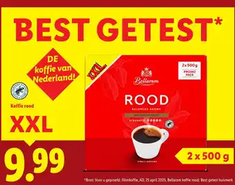 Lidl Bellarom Koffie rood XXL aanbieding