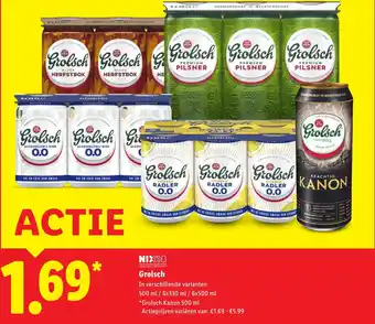 Lidl Grolsch aanbieding
