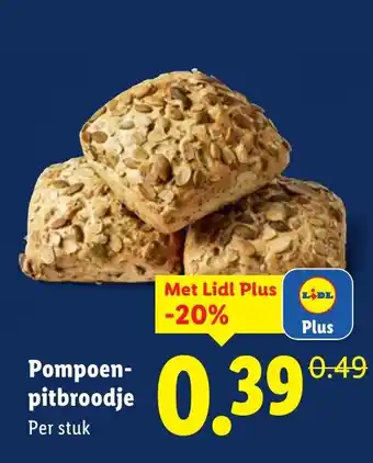 Lidl Pompoenpitbroodje aanbieding