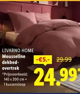Lidl LIVARNO HOME Mousseline dekbed overtrek aanbieding