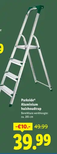 Lidl Parkside Aluminium huishoudtrap aanbieding