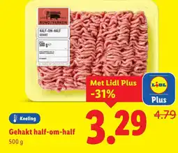 Lidl Gehakt half-om-half aanbieding