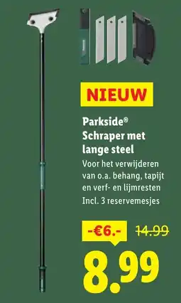 Lidl Parkside Schraper met lange steel aanbieding