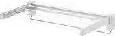Bol.com Wenko Droogrek Butterfly 70 X 36 Cm Rvs Wit aanbieding