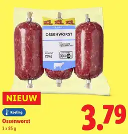 Lidl Ossenworst aanbieding