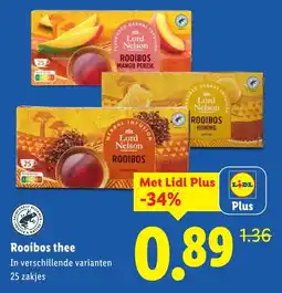 Lidl Lord Nelson Rooibos thee aanbieding