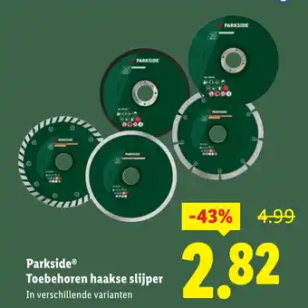 Lidl Parkside Toebehoren haakse slijper aanbieding