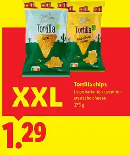 Lidl Tortilla chips aanbieding