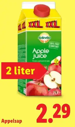 Lidl Solevita Appelsap aanbieding