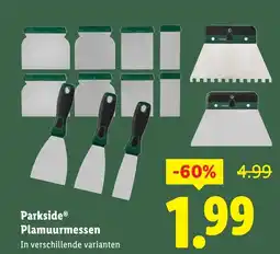 Lidl Parkside Plamuurmessen aanbieding