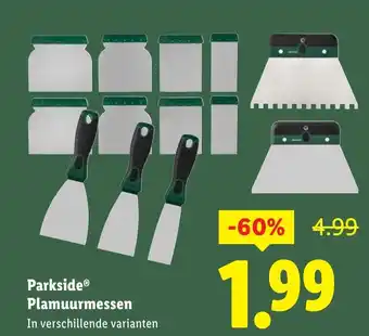 Lidl Parkside Plamuurmessen aanbieding