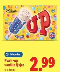 Lidl Push-up vanille ijsjes aanbieding