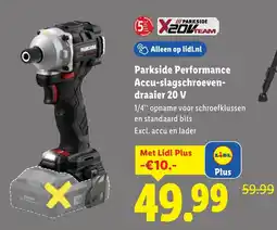 Lidl Parkside Performance Accu slagschroeven draaier 20 V aanbieding