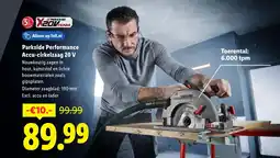 Lidl Parkside Performance Accu cirkelzaag 20 V aanbieding