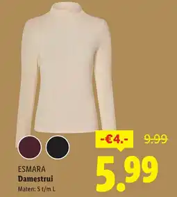 Lidl ESMARA Damestrui aanbieding