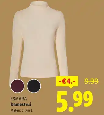 Lidl ESMARA Damestrui aanbieding