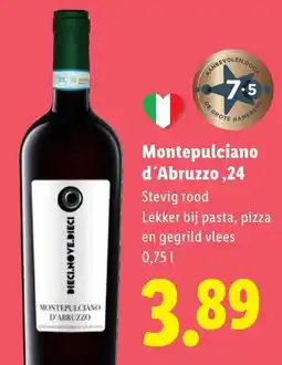 Lidl Montepulciano d'Abruzzo,24 aanbieding