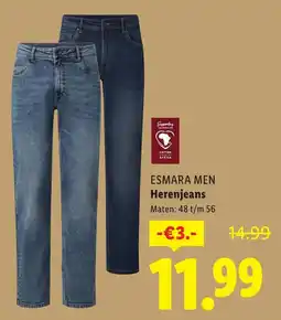 Lidl Esmara men Herenjeans aanbieding