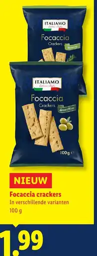 Lidl Italiamo Focaccia crackers aanbieding