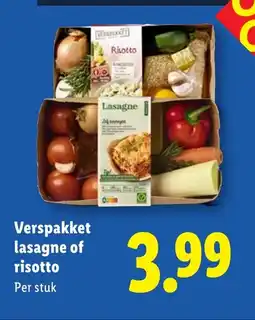 Lidl Italiamo Verspakket lasagne of risotto aanbieding