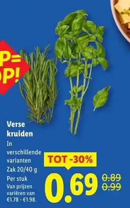 Lidl Verse kruiden aanbieding