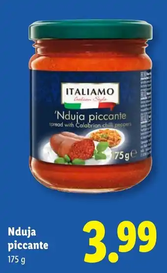 Lidl Italiamo Nduja piccante aanbieding
