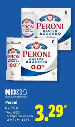 Lidl Peroni aanbieding