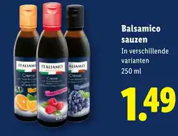 Lidl Italiamo Balsamico sauzen aanbieding