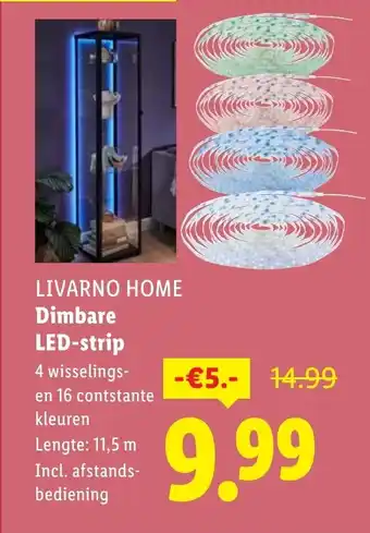 Lidl Livarno home Dimbare LED-strip aanbieding
