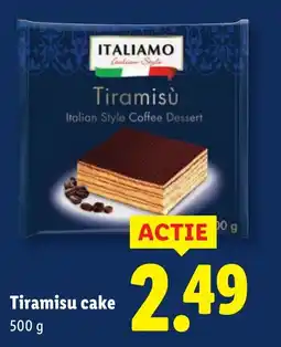 Lidl Italiamo Tiramisu cake aanbieding