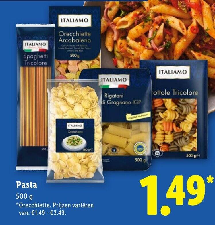 Italiamo Pasta 500 G Aanbieding Bij Lidl Italiamo Pasta 500 G Aanbieding Bij Lidl