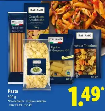 Lidl Italiamo pasta aanbieding