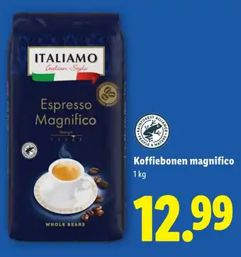 Lidl Italiamo Koffiebonen magnifico aanbieding