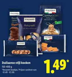 Lidl Italiamo Italiaanse stijl koeken aanbieding