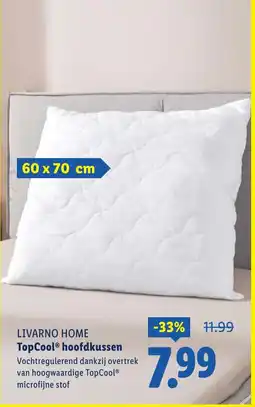 Lidl Livarno home TopCool hoofdkussen aanbieding