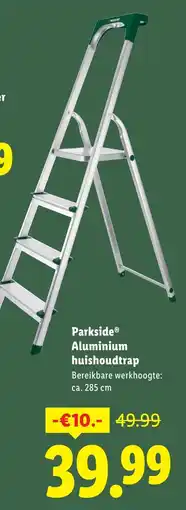 Lidl Parkside Aluminium huishoudtrap aanbieding